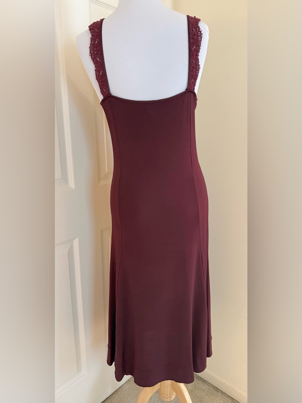 JUST CAVALLI DRESS BURGUNDY SIZE IT46/10-12US - Picture 4 of 7
